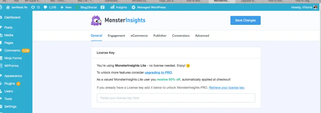 MONSTERINSIGHTS|HOW TO ADD A STATS DASHBOARD
