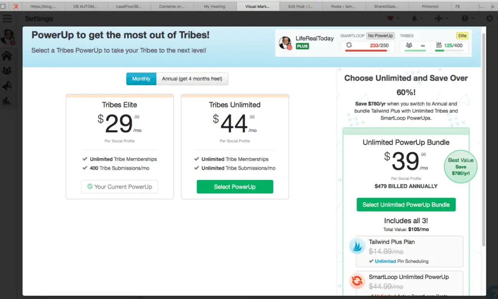 Tailwind prices