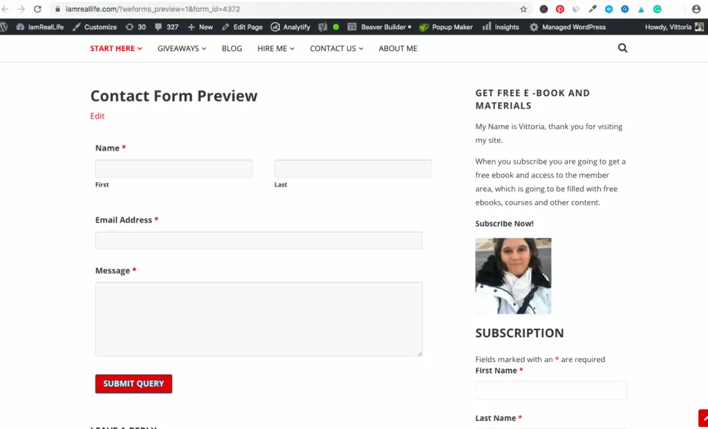 WeForms Contact forms - WeForms and WordPress Forms