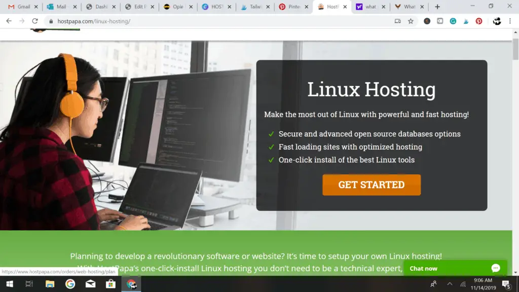 Linux hosting Hostpapa