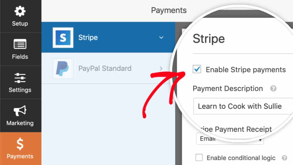 WPForms Stripe Payment addon