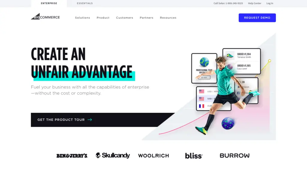 BIGCOMMERCE WEBSITE BUILDER - HOMEPAGE