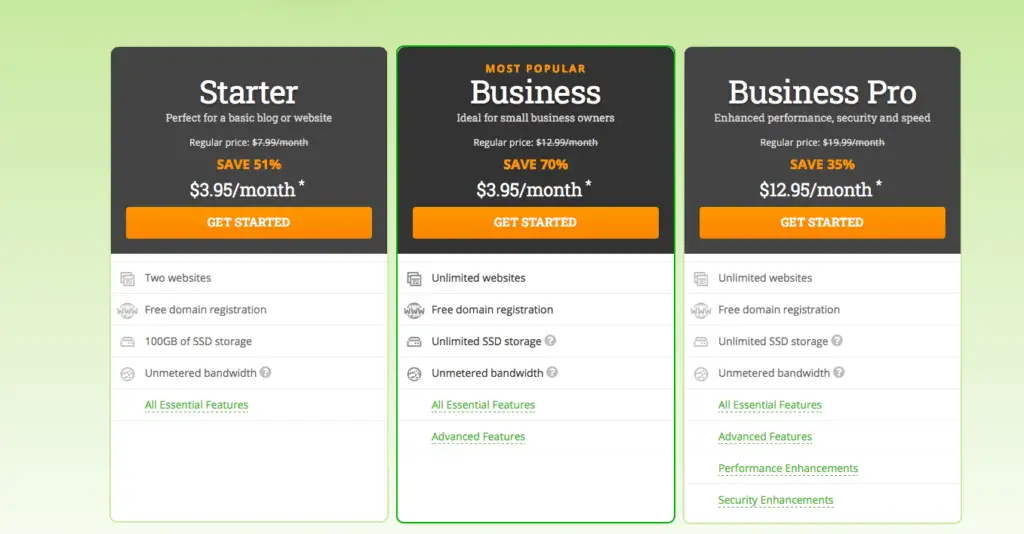 hostpapa pricing