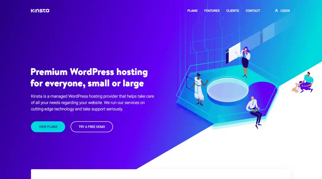 kinsta homepage -Best Web hosting
