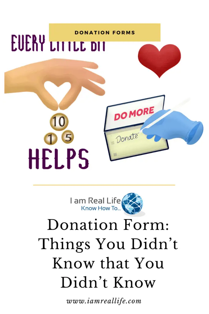 donation form pin