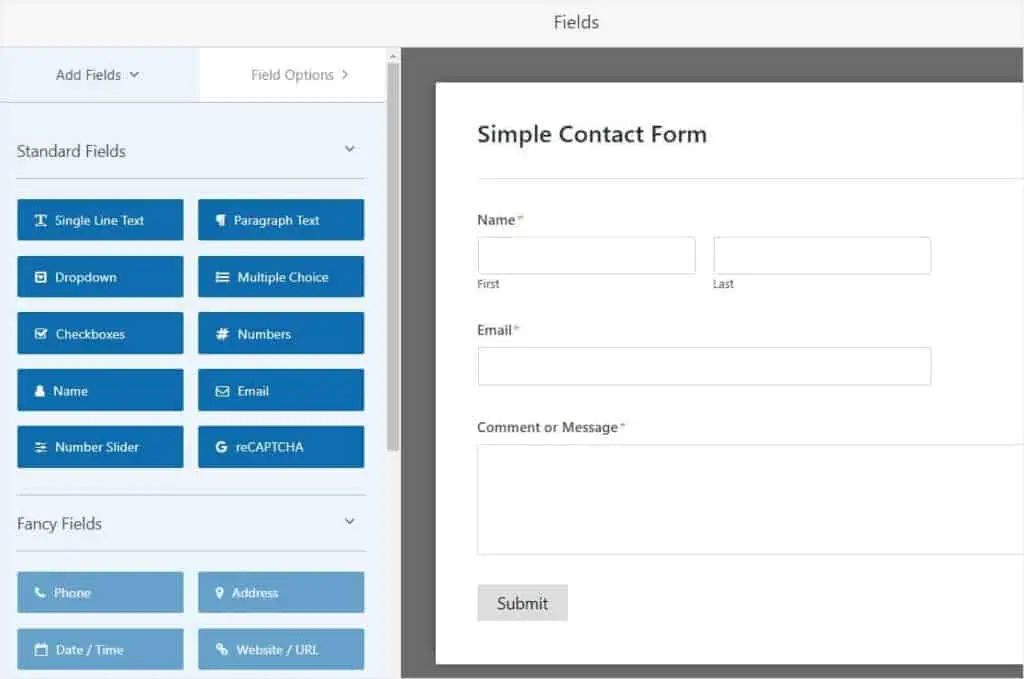 simple-contact-form-on-wpforms
