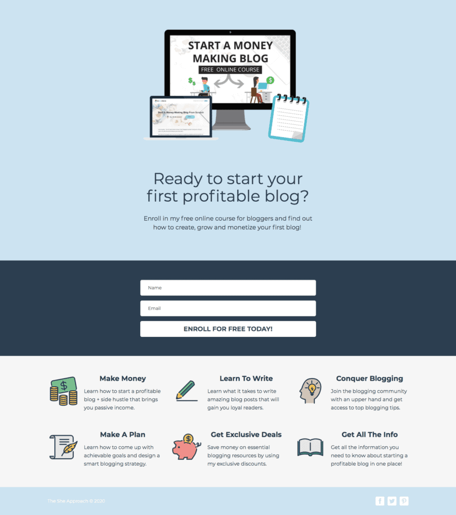 Landing Page best practice for content gating