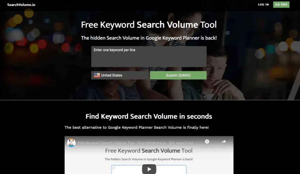 Keywords Everywhere Alternatives - searchvolume.io